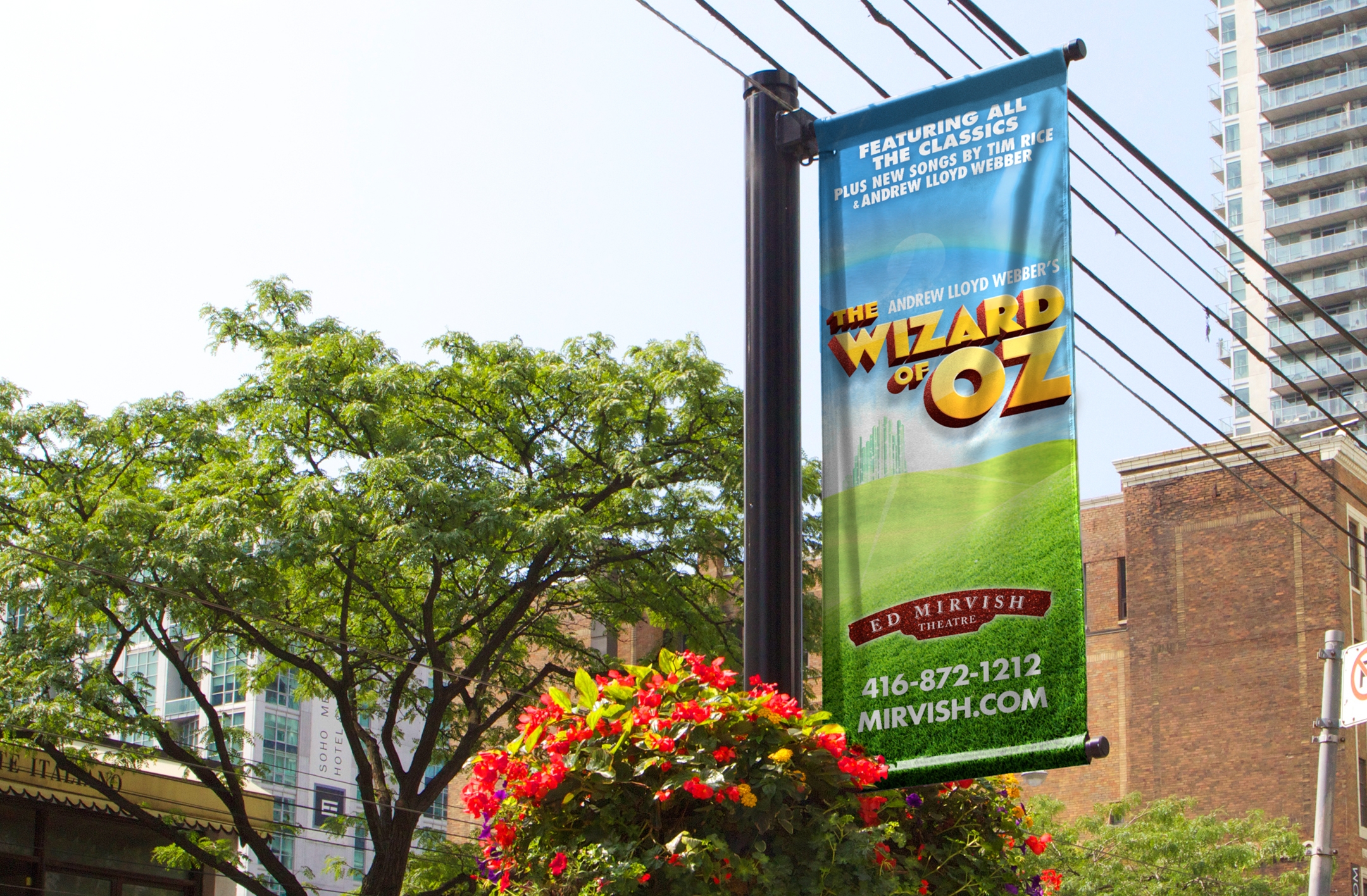 The Wizard of Oz Pole Banner